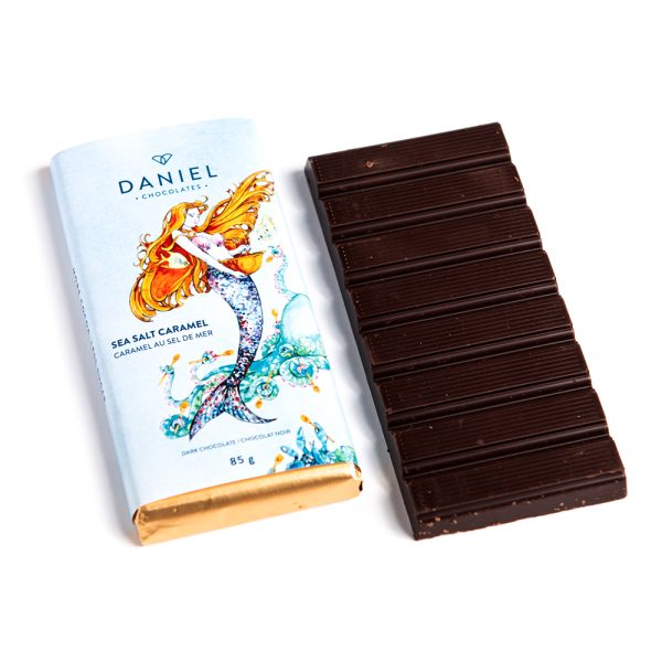 Daniel Chocolates_Salted Caramel Dark Chocolate Bar, 85g