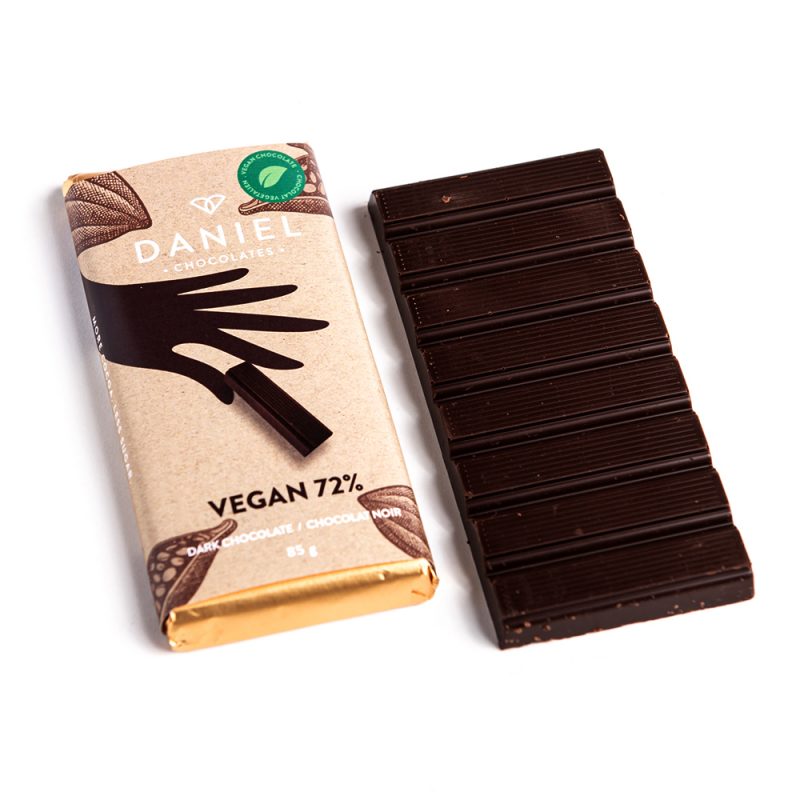 Vegan Dark Chocolate Bar G Daniel Chocolates