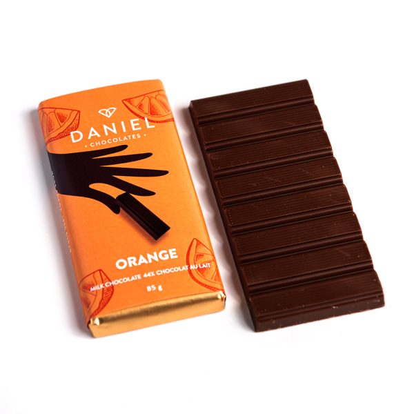 Daniel Chocolates_Orange Milk Chocolate Bar, 85g