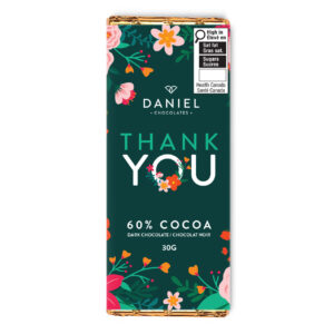 Thank You Flower Chocolate Bar, 30g