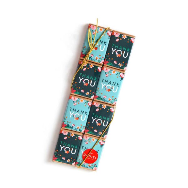 Daniel Chocolates-Thank You Mini Chocolate Bars, 8pc