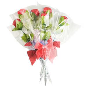 Alternative view of Rose on Stem - Bouquet of 6