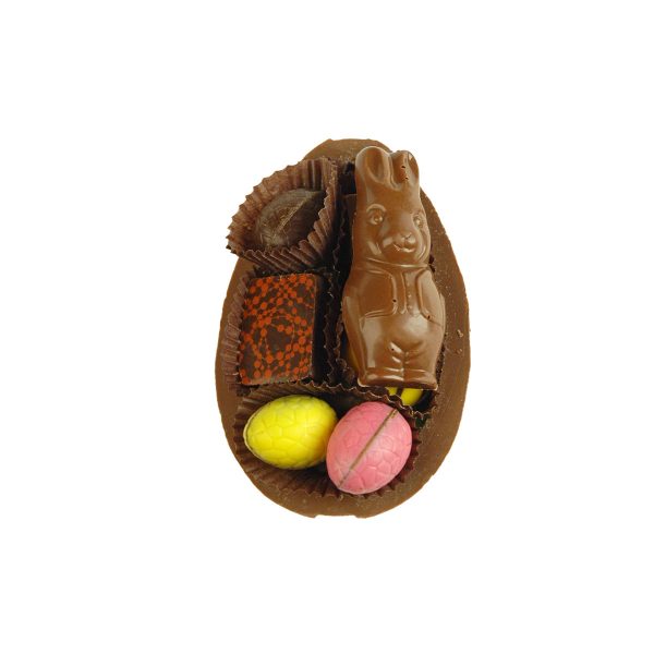 Daniel Chocolates Small Easter Egg Chocolate Shell, 150g open