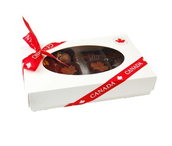 Daniel Chocolates Oh Canada-2023 White Window Box 14 Assorted Chocolates