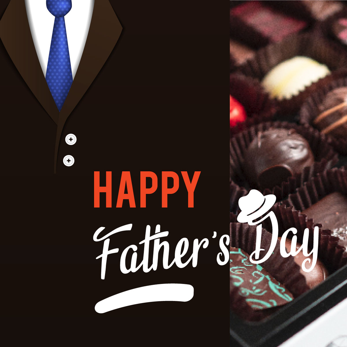 Daniel Chocolates father's day banner for mobile