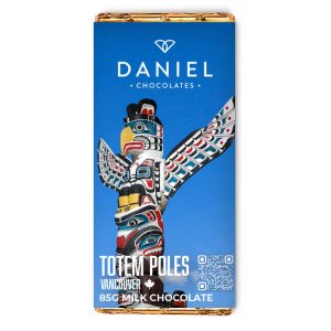 Daniel Chocolates Oh Canada-2023 Vancouver sceneries 85g Totem poles square