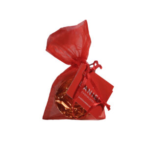 Alternative view of Red organza bag of with gold coins